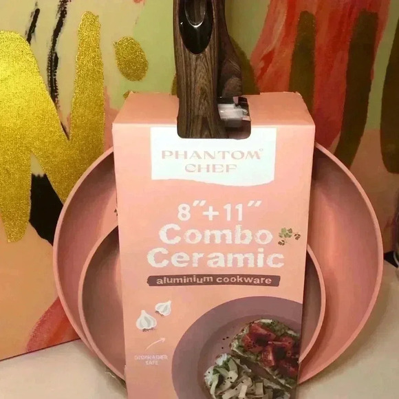 🎀🔥Phantom Chef Pink Frying Pan set🌸🌷🎀🦩 - Picture 7 of 15
